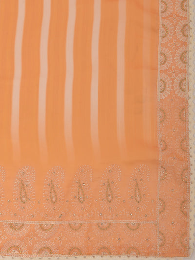 Neerus Yellow Color Crepe Fabric Saree