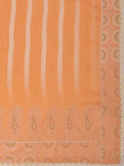 Neeru's Yellow Color Crepe Fabric Saree