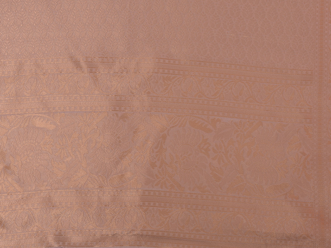 Neerus Onion Color Dupion Fabric Saree