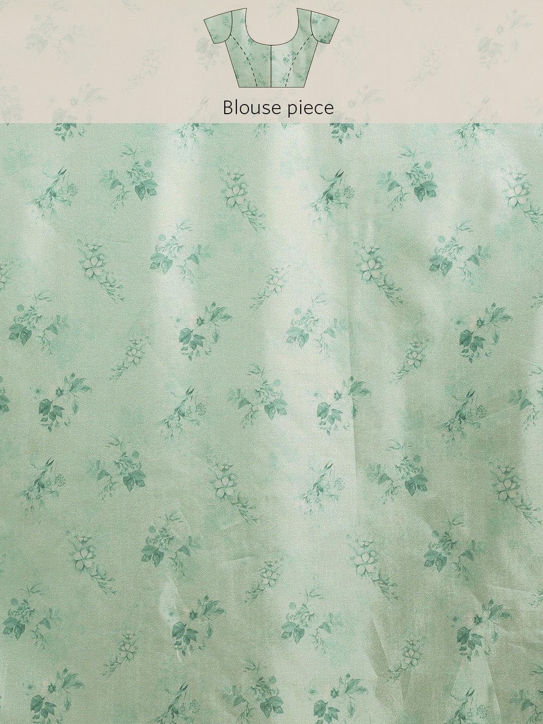 Neeru's sea green color, organza fabric saree