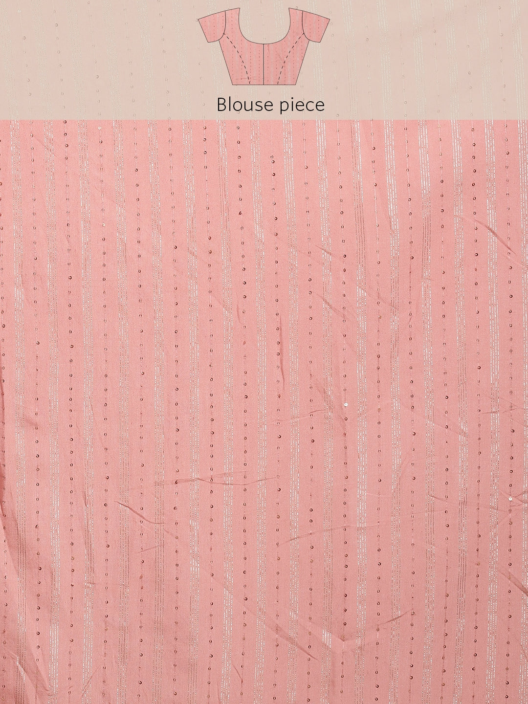 Neerus Pink organza embellished saree - detail view 3