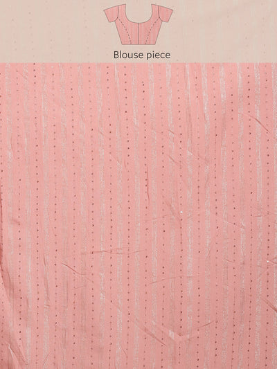 Neeru's pink color, organza fabric saree
