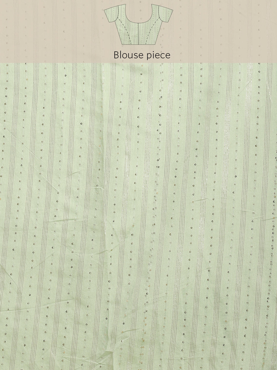 Neerus Green Organza Embellished Saree - detail view 3