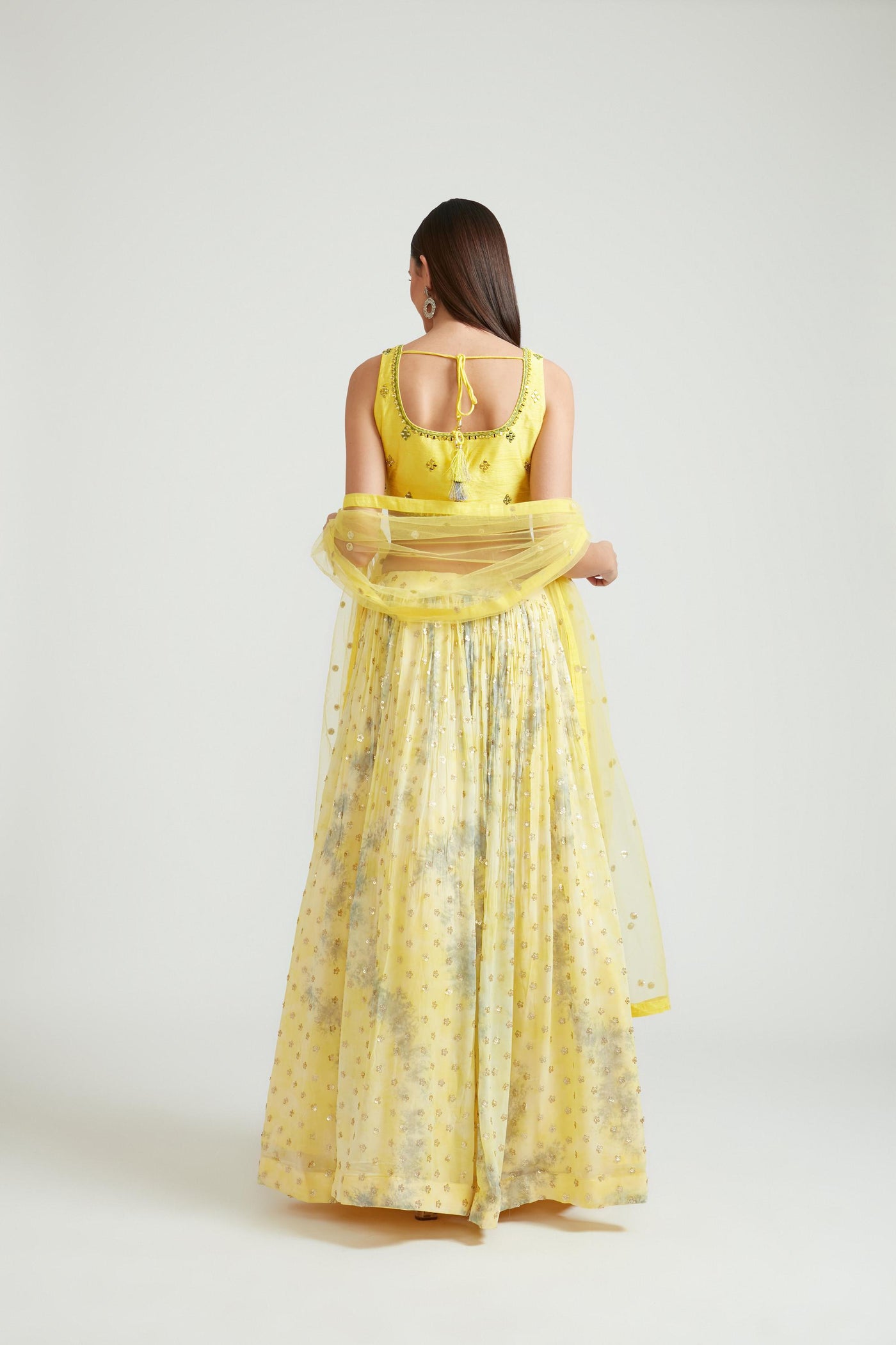 Neeru'S Yellow Color Georgette Fabric Lehenga Choli