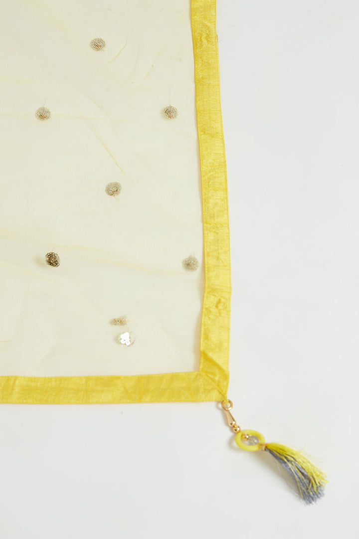 Neerus Yellow Color Georgette Fabric Lehenga Choli