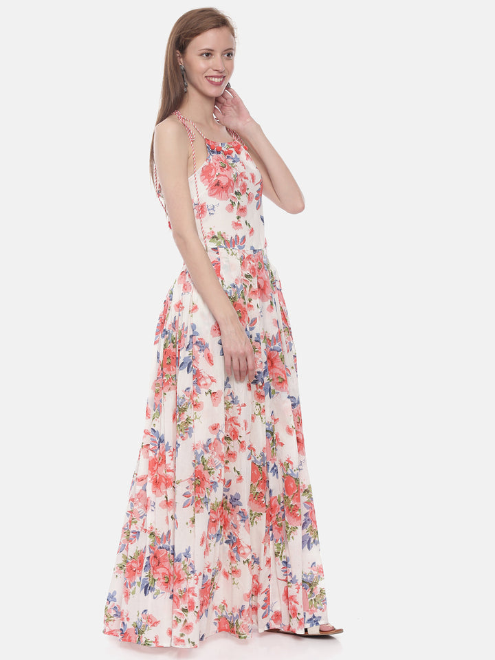 Neerus Pink cotton solid tunic dress - detail view 1