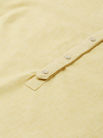 Neerus Women Mustard Yellow Solid A-Line Kurta