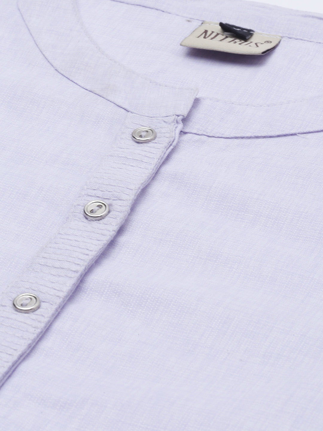 Neerus Light Violet Straight Kurta