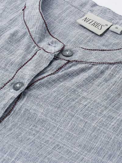 Neeru's Grey Straight Kurta