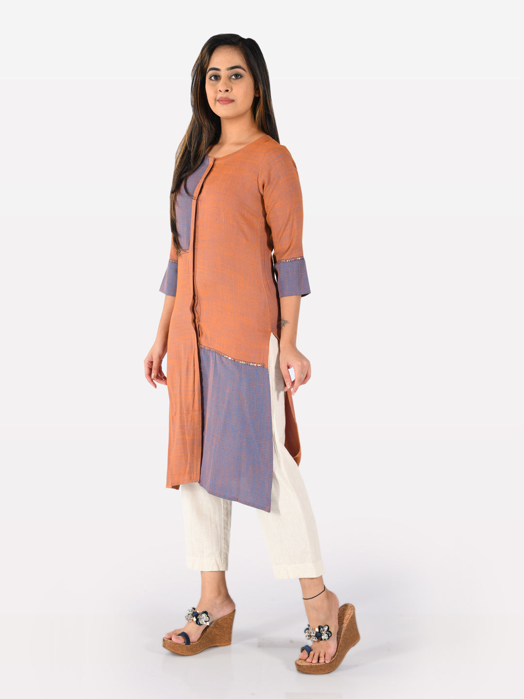 Neerus Multicolo Straight Kurta