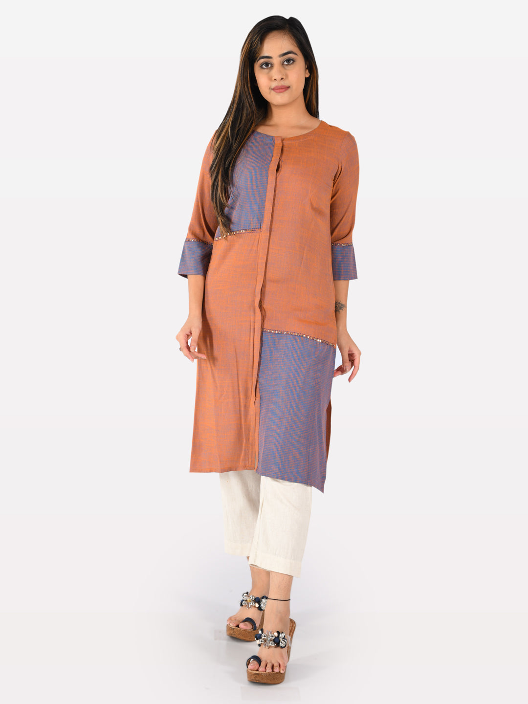 Neerus Multicolo Straight Kurta