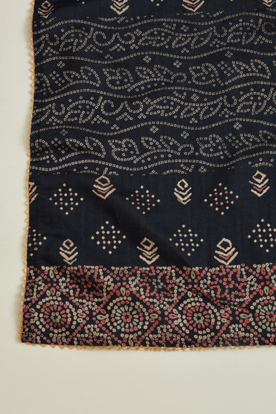 Neeru'S NAVY BLUE Colour MUSLIN Fabric SUIT