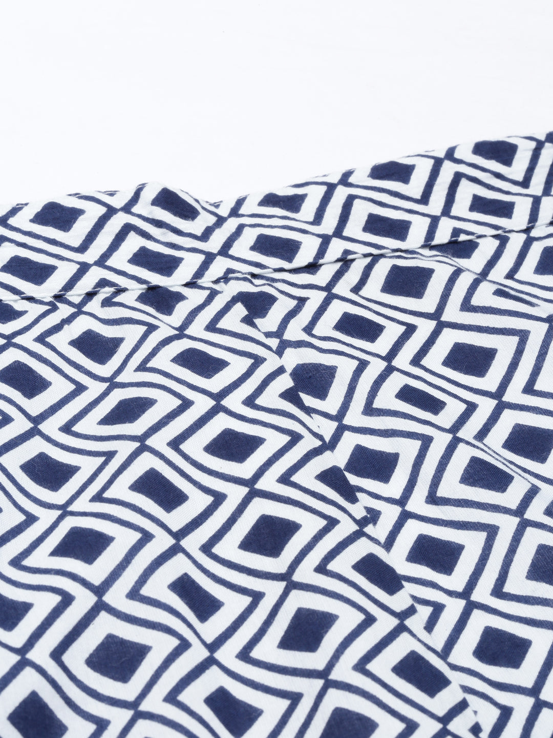 Neerus Indigo Color Cotton Fabric Plazzo