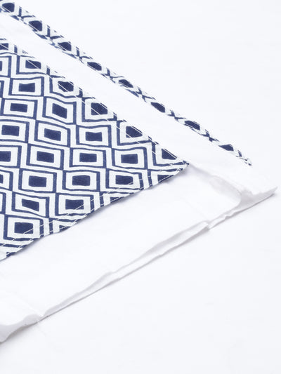 Neeru's Indigo Color Cotton Fabric Plazzo
