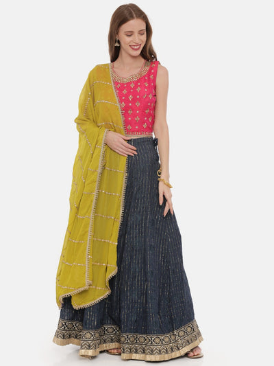Neeru's Multicolor Zari Lehenga Set