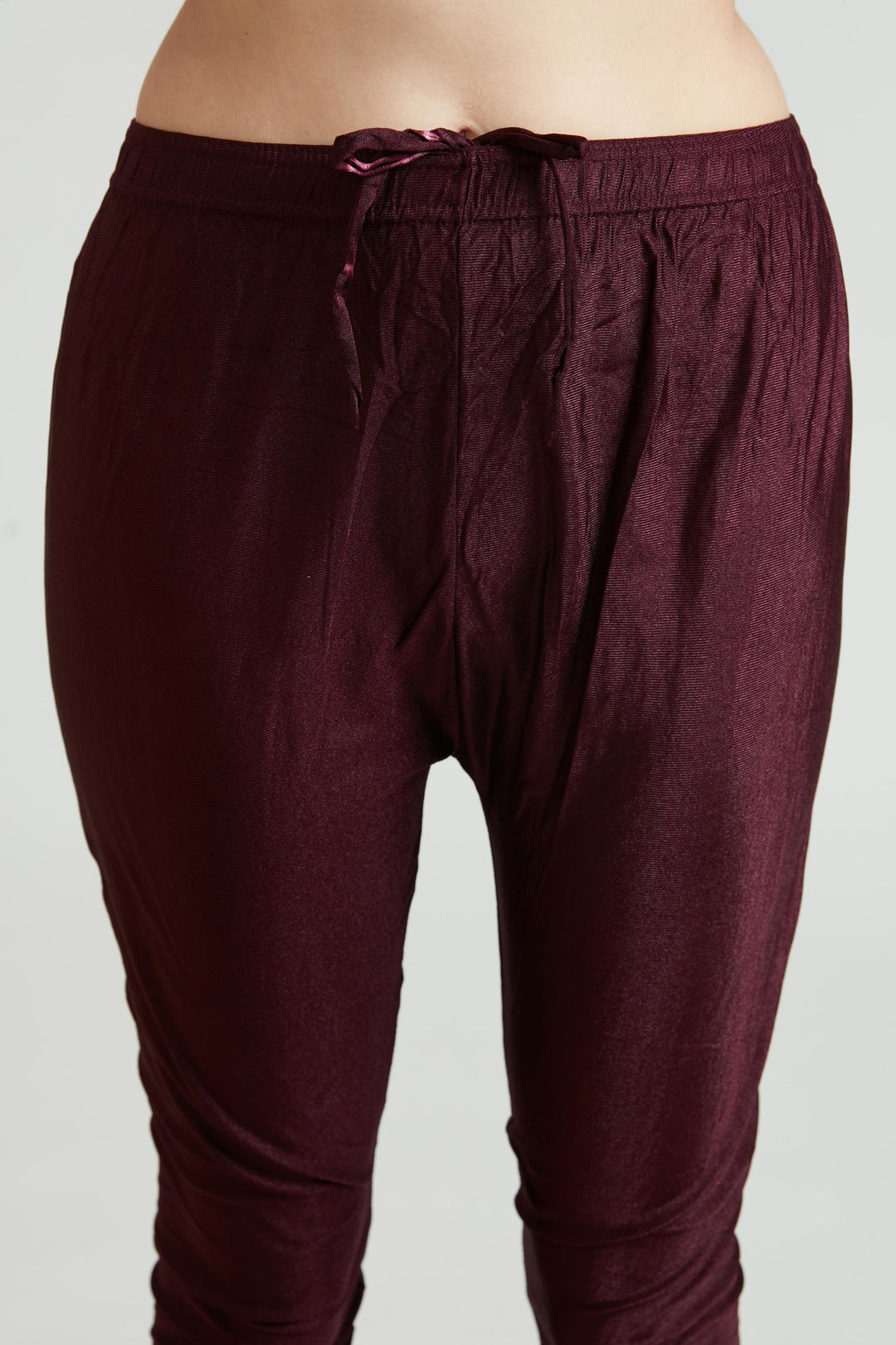 Neerus Wine Color Silk Fabric Anarkali Suit Set