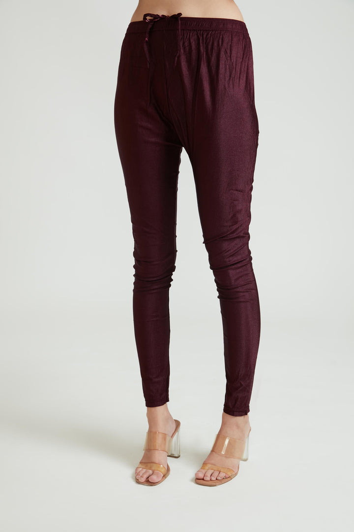 Neerus Wine Color Silk Fabric Anarkali Suit Set