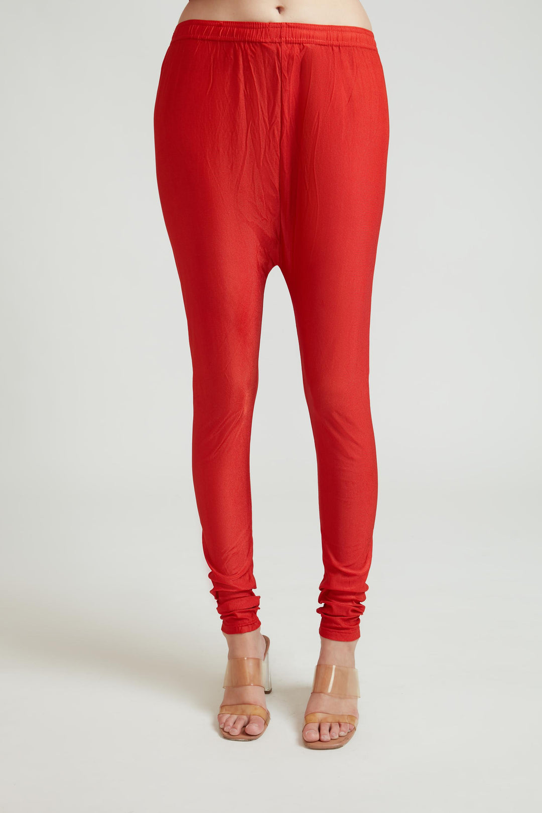 Neerus Red Color Georgette Fabric Anarkali Suit Set