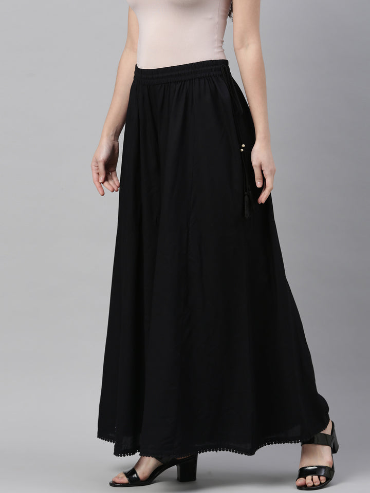 Neerus Black Color Plazzo