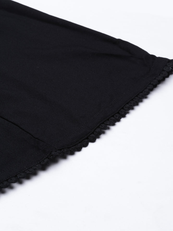 Neerus Black Color Plazzo