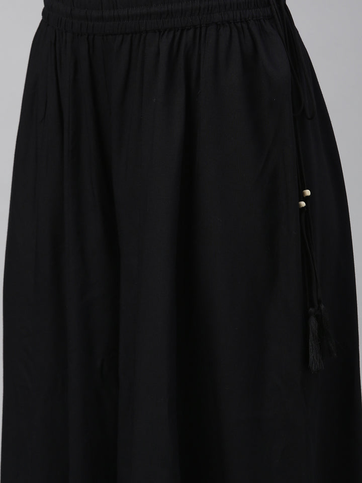 Neerus Black Color Plazzo