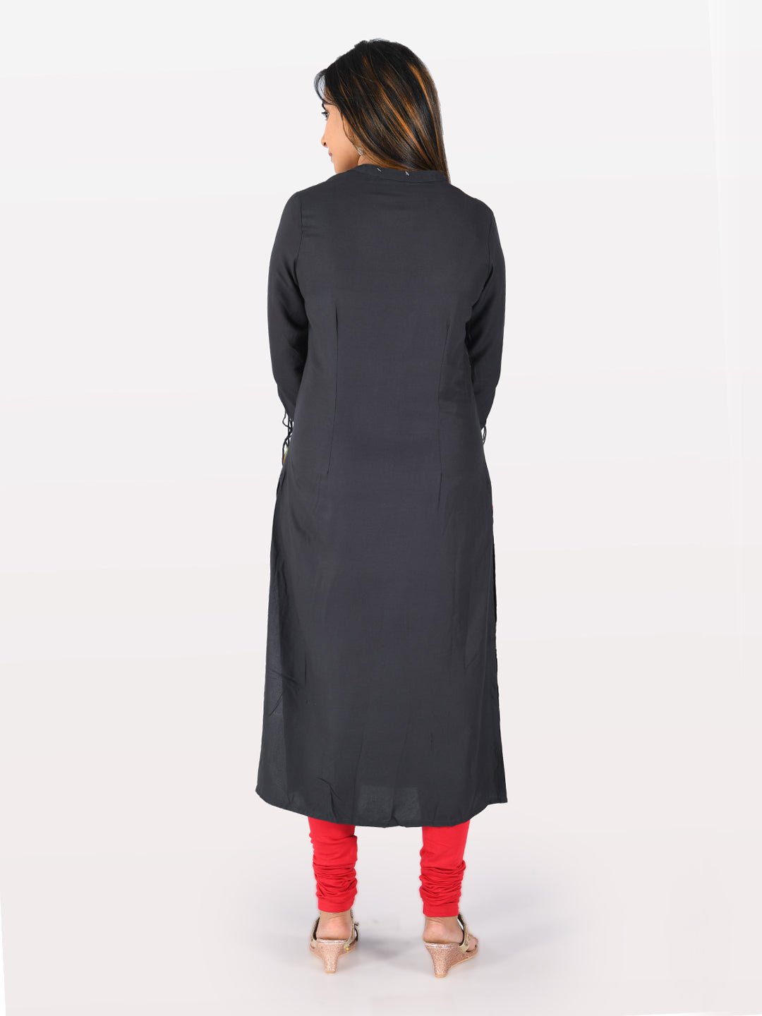 Neerus Women Navy Blue Color Rayon Fabric Tunic "46"