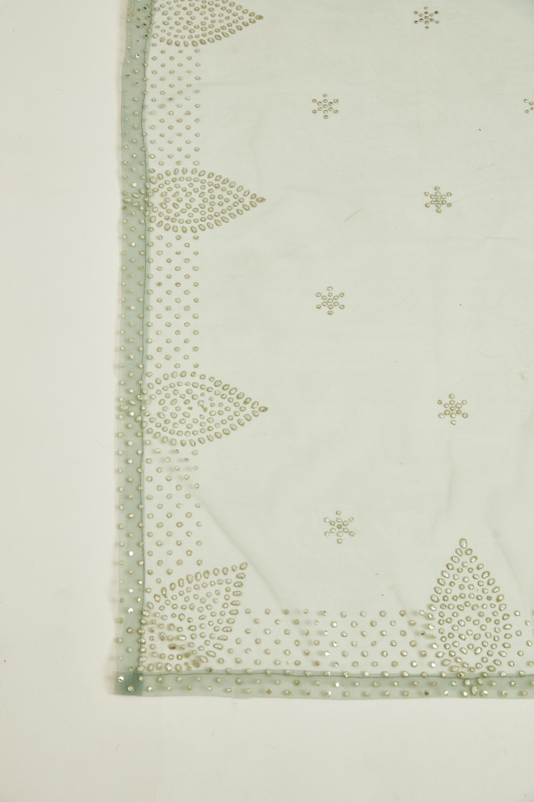 Neerus Blue net mirror work gown - detail view 3
