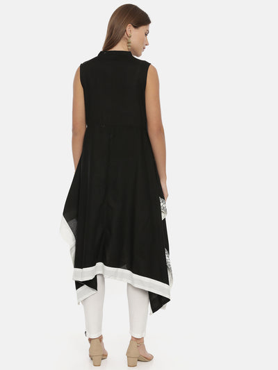 Neeru's Black Color Rayon Fabric Tunic