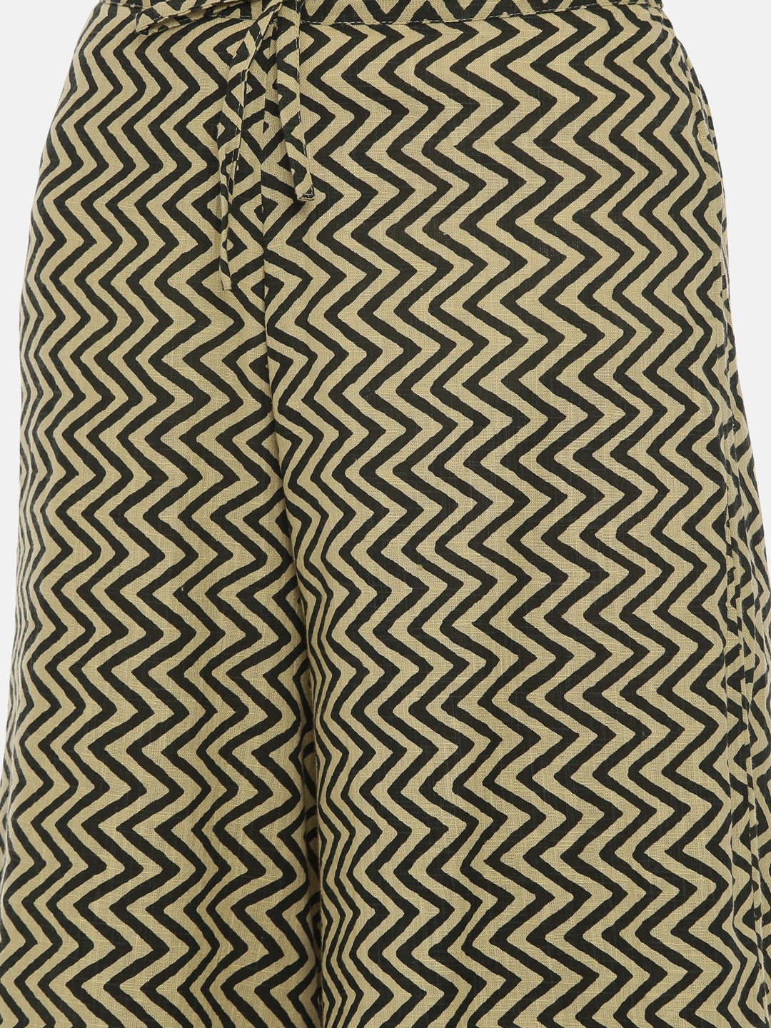 Neerus Olive Embroidered A Line Kurta