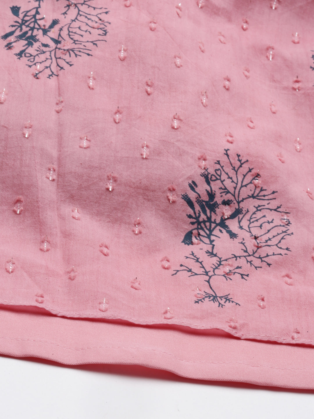Neeru's Onion Color Cotton Fabric Kurta