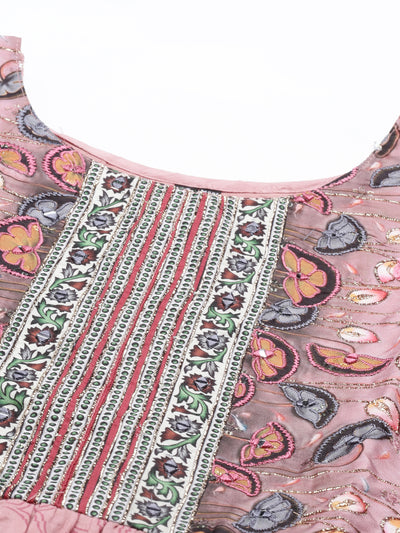 Neeru'S ONION Color COTTON Fabric Kurta