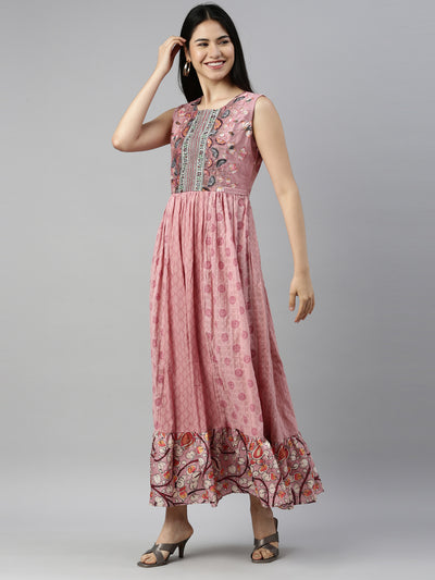Neeru'S ONION Color COTTON Fabric Kurta