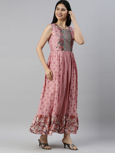 Neeru'S ONION Color COTTON Fabric Kurta