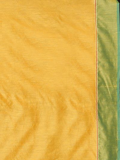 Neeru's Orange Printed Saree With Blouse
