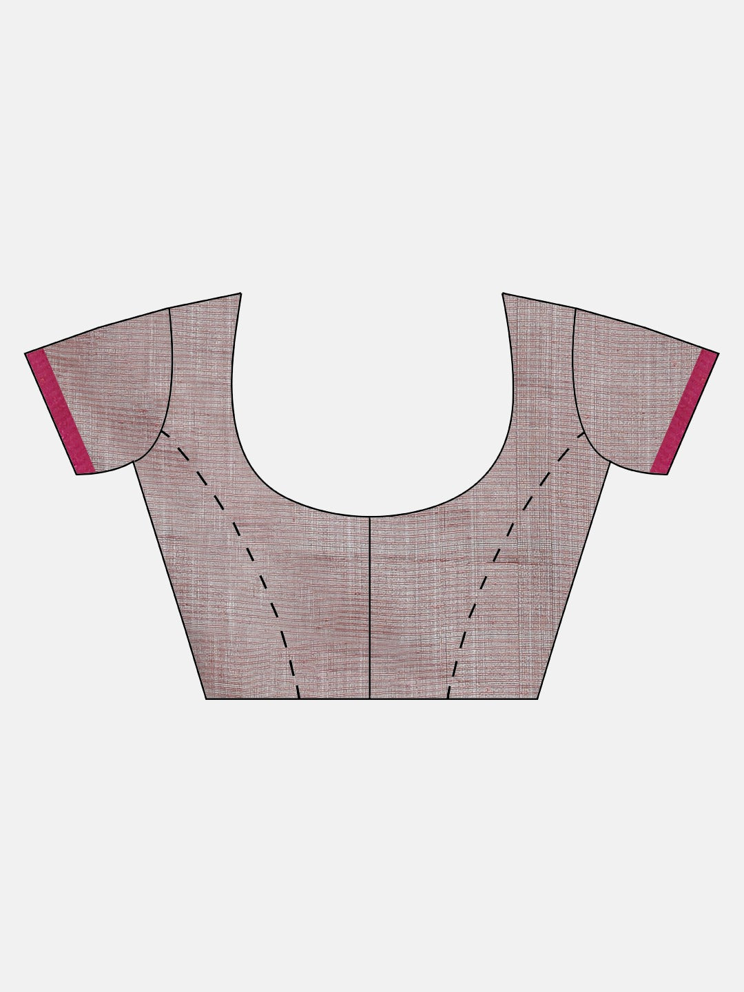 Neerus Grey Printed Saree With Blouse