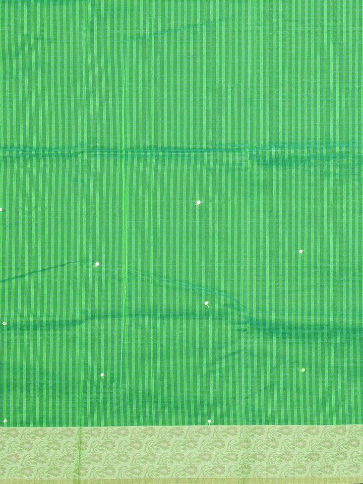 Neerus Green Embellished Saree With Blouse