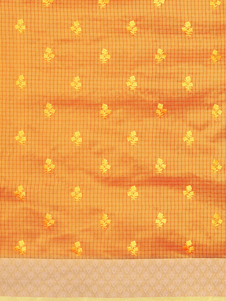 Neerus Amber Embroidered Saree With Blouse