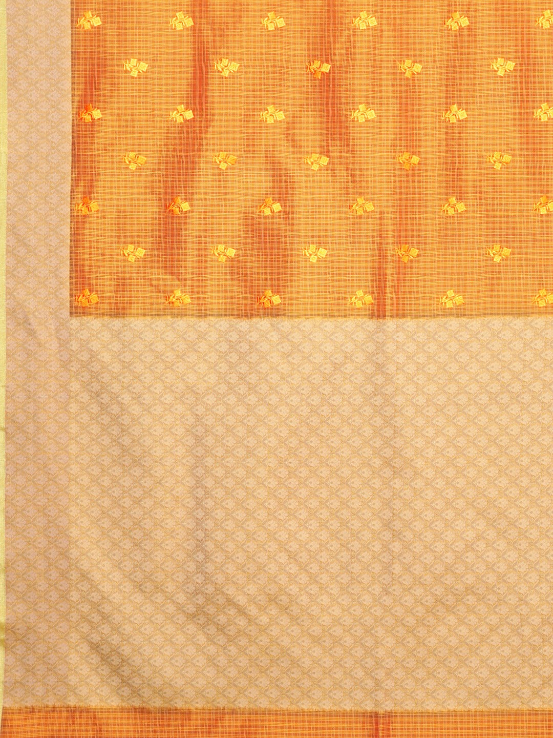 Neeru's Amber Embroidered Saree With Blouse