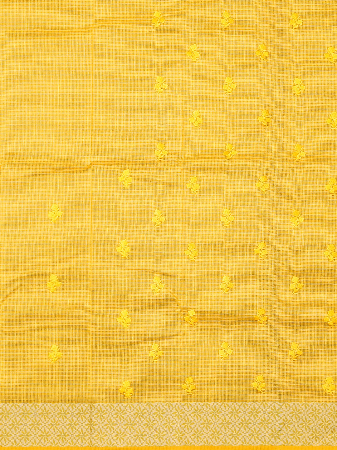 Neeru's Yellow Woven Design Silk Cotton Saree