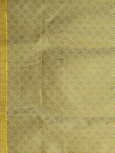Neeru's Yellow Woven Design Silk Cotton Saree