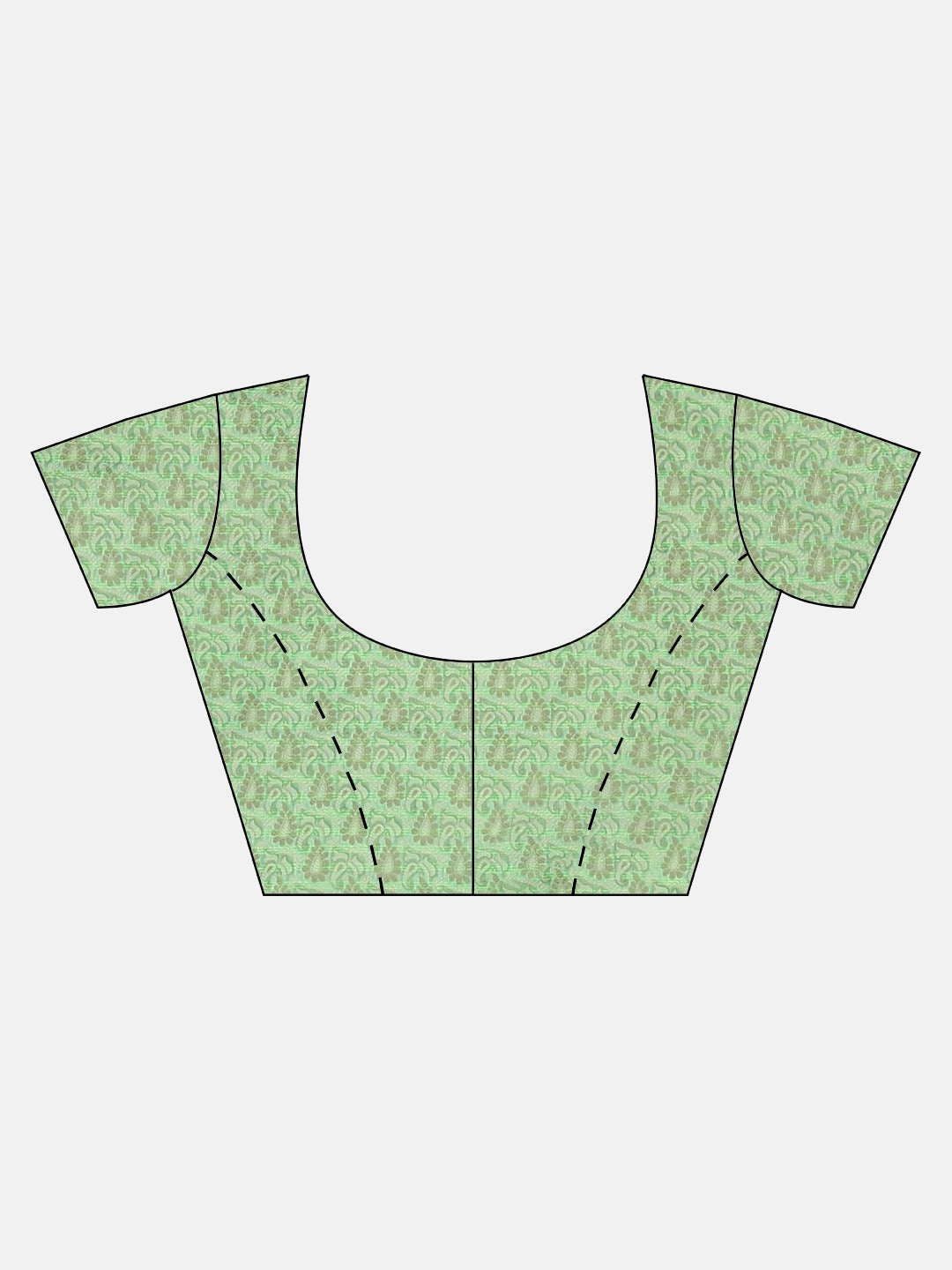 Neerus Green Color Silk Cotton Fabric Saree, With Blouse Piece
