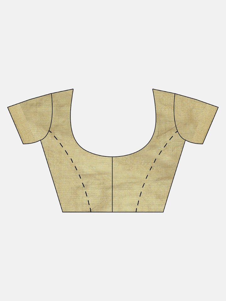 Neerus Beige Pink Polyester Woven Design Saree