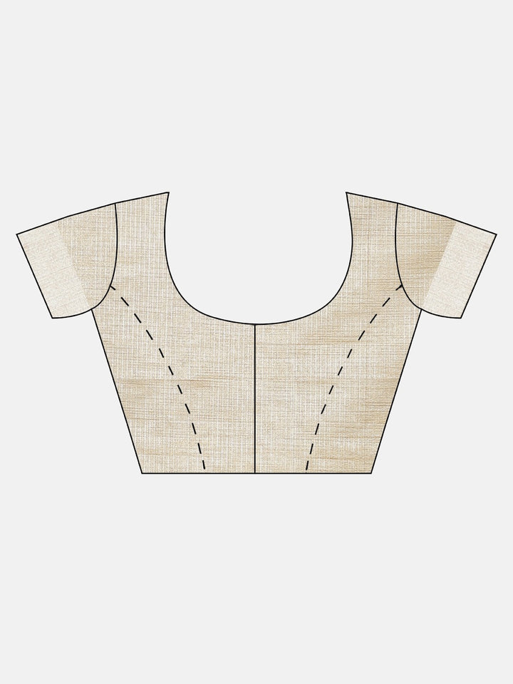 Neerus Beige Woven Design Tissue Saree