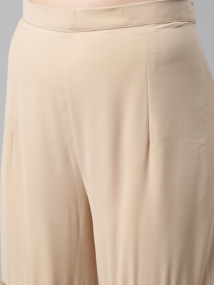 Neerus Pista Color Georgette Fabric Kurta Set