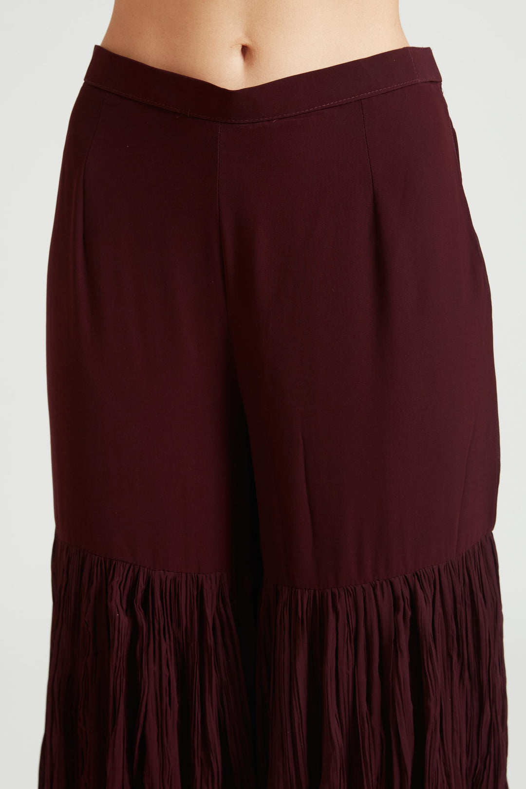 Neerus Brown Color Georgette Fabric Salwar Kameez