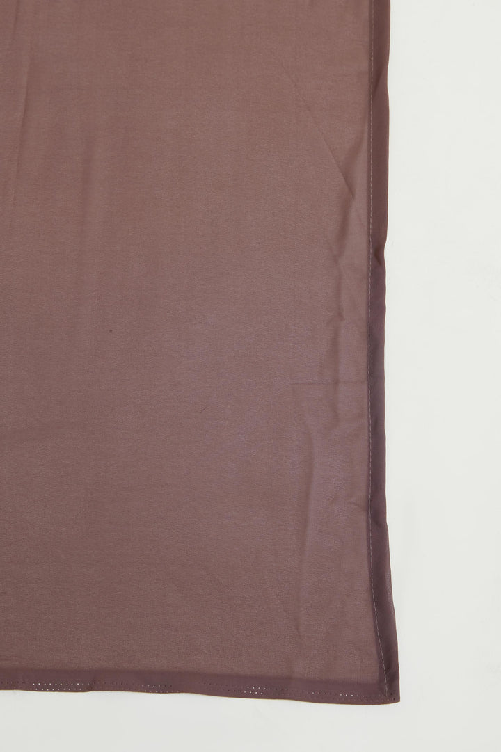 Neerus Purple georgette anarkali suit set - detail view 4