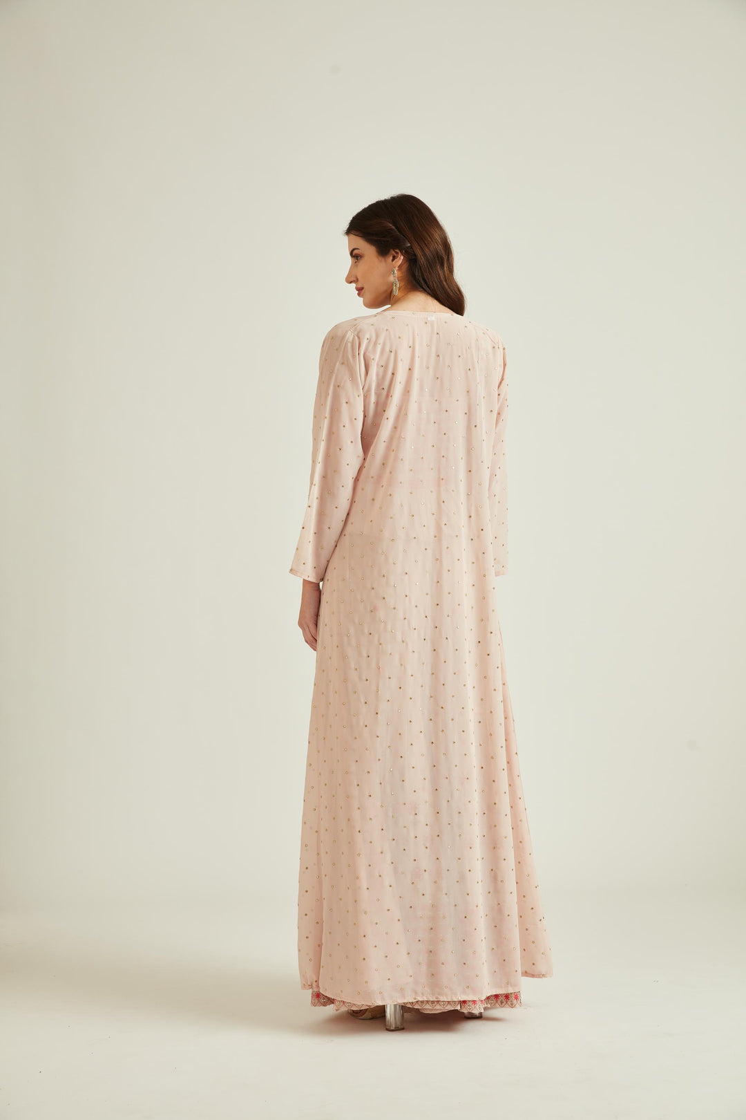 Neerus Onion Colour Georgette Fabric Suit