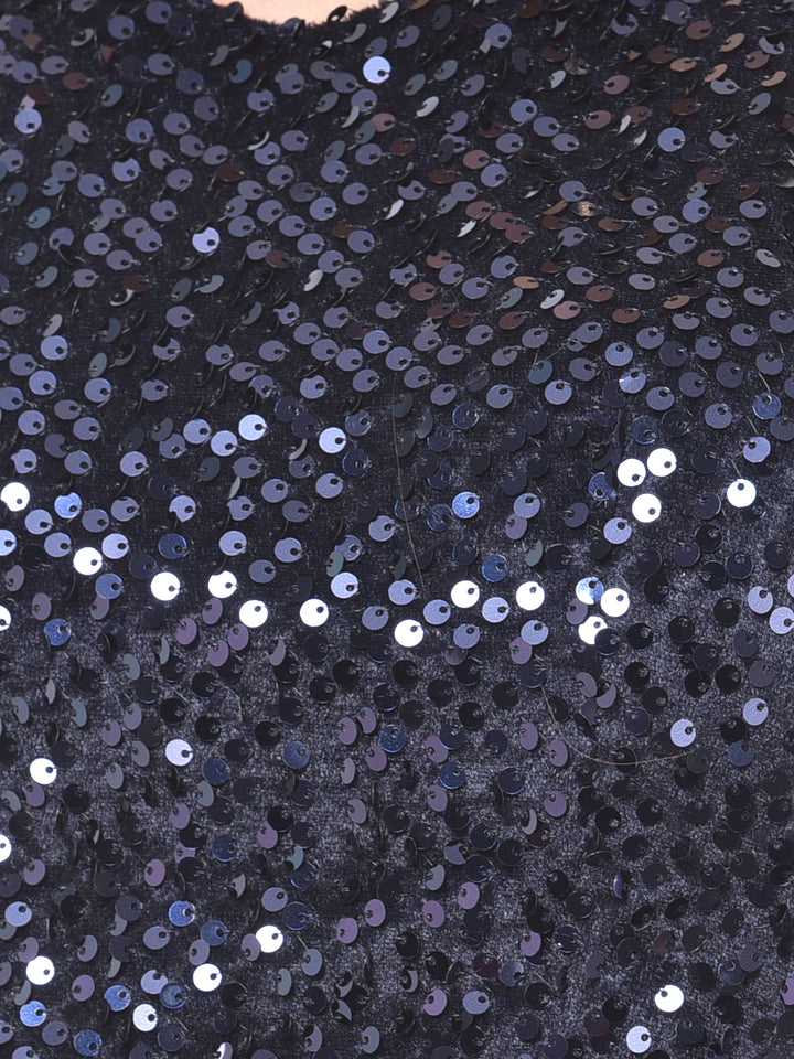 Neerus Blue Solid Ready To Wear Saree With Blouse