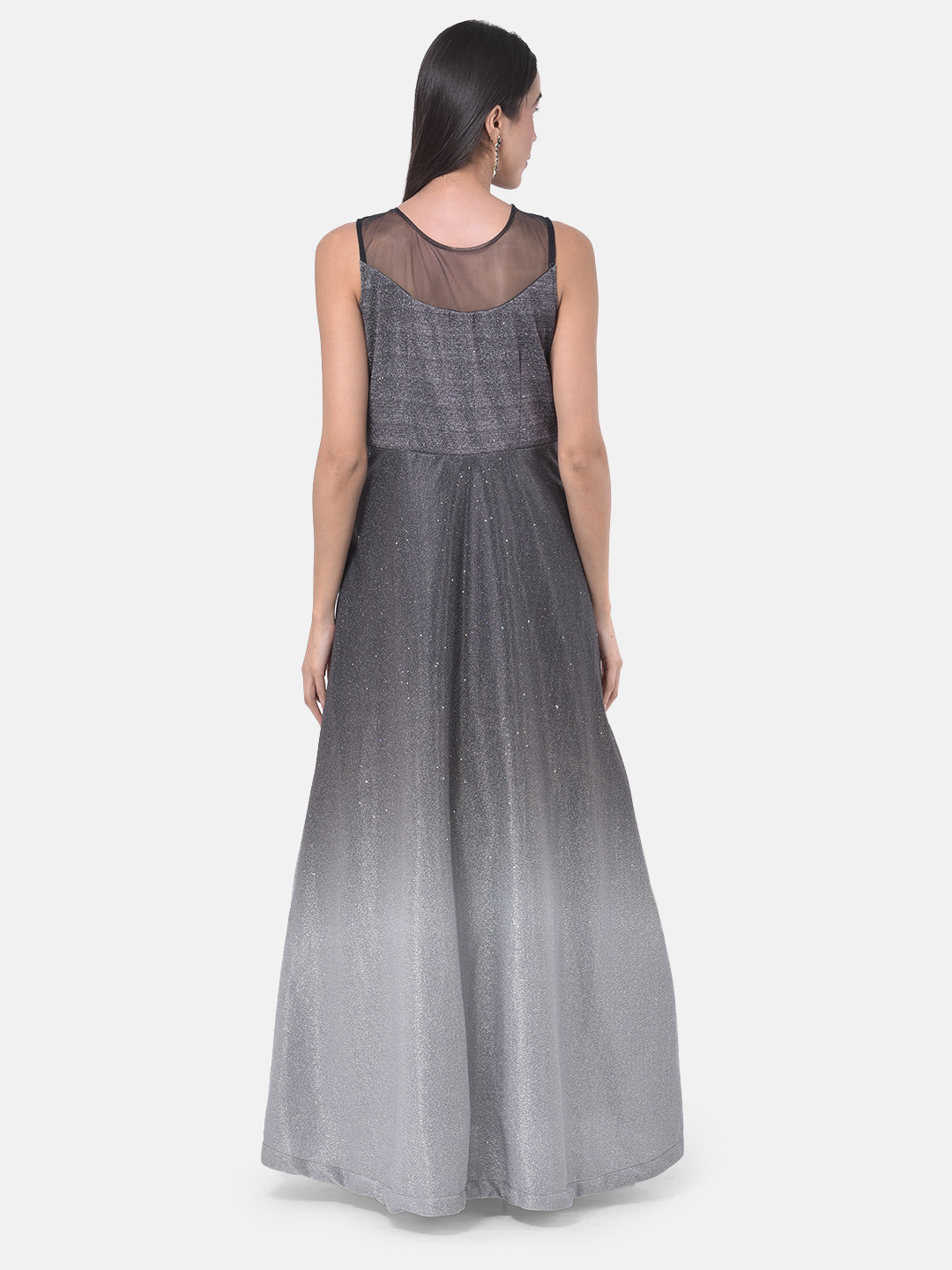 Neeru's Black Colour Lycra Fabric Gown