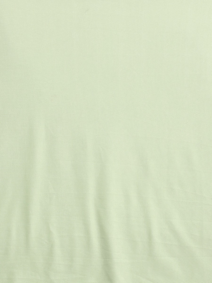 Neeru's Green Solid Ready to Wear Saree With Blouse